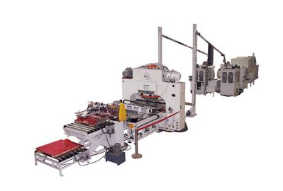 High Speed Twist Off Cap Machine Tinplate Sheet Material With Punch Lining Oven