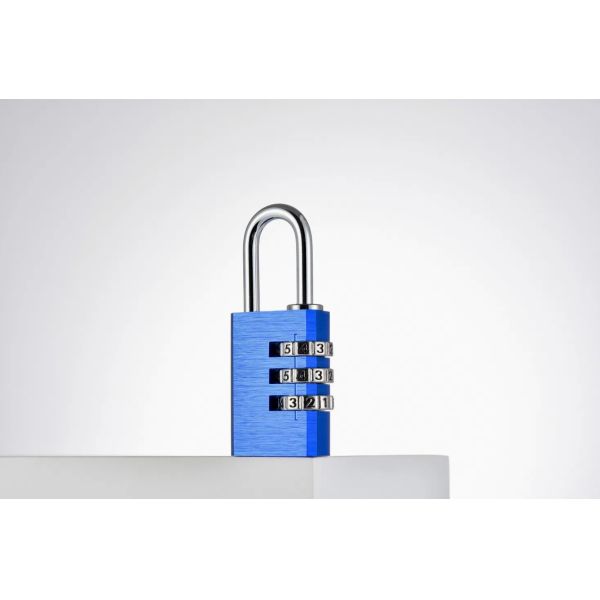 Custom Logo Anti-Theft 3-Digit Password Combination Padlock Gym Use Durable High Safety Solid Aluminum 60mm Model 213 4 Code