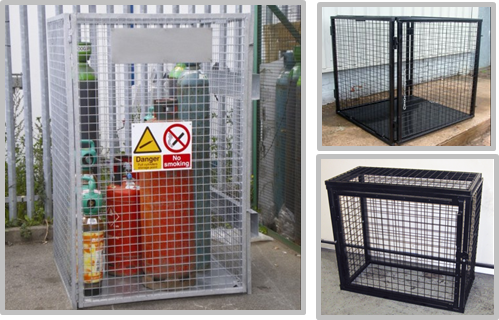 Heavy Duty Metal Gas Bottle Storage Cage Lockable Cage For Gas Bottles