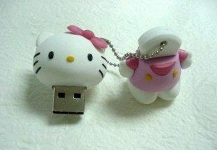 O flash bonito de USB conduz o usb dos desenhos animados de Hello Kitty