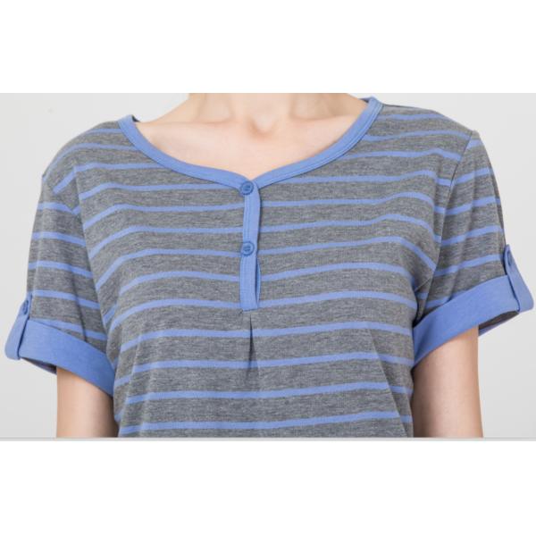 Comfortable Women'S Short Sleeve Nightgowns , Ladies Night Sleeping Dress