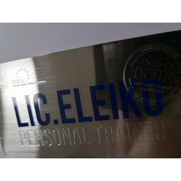 Бирка посещения металла визитной карточки серебра нержавеющей стали щетки изготовленная на заказ пустая