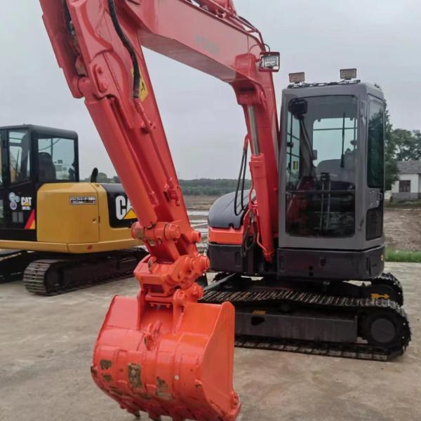5 Ton Mini diesel Used Excavator Hitachi ZX55 Pre Owned  Crawler 38.23HP manual