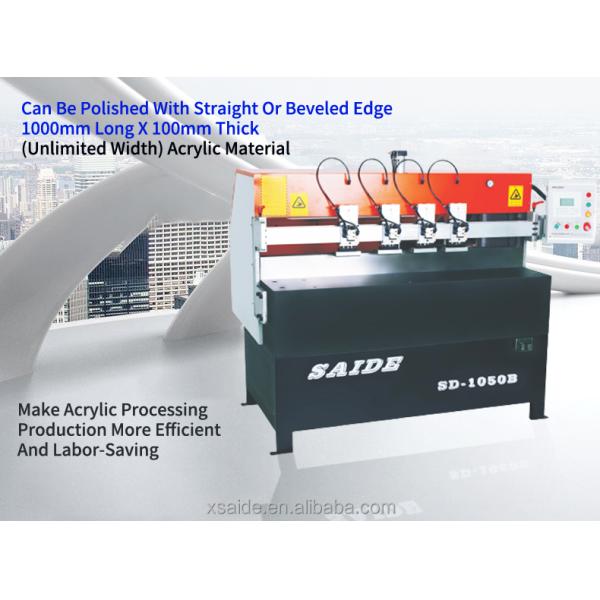 Máquinas Guangzhou Sd-1050B Pequeña Pulidora Eléctrica de Superficie de Espejo con Borde Biselado Automático para Diamante Acrílico