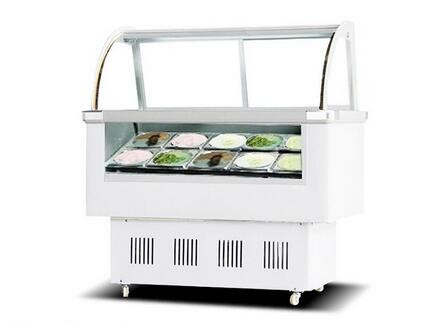 Dust Proof Ice Cream Display Freezer , Power Saving Ice Cream Display Unit