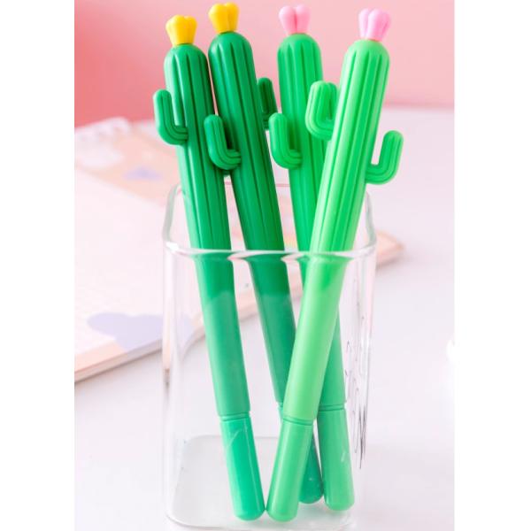 Cute Cactus Neutral Pen Learning Black Signature Pen Primary School Student Award Gift Creative Stationery
