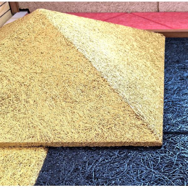 Los paneles de techo de madera de lana de 50 mm de cemento piramidal unidos Certificado FSC