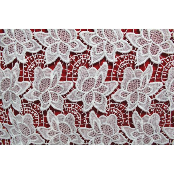 Garment Accessories Chemical Lace Fabric Water Soluble Embroidery lace fabric in Different Color
