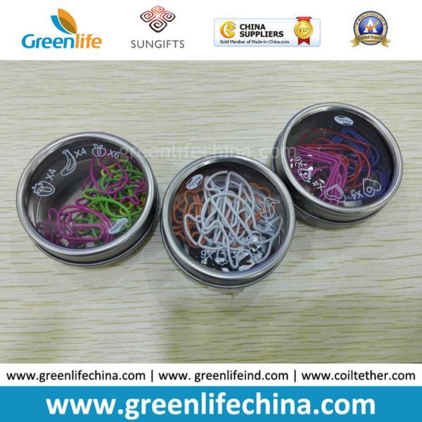 PET Material Custom Paper Clip Gift OEM Stationery Holder