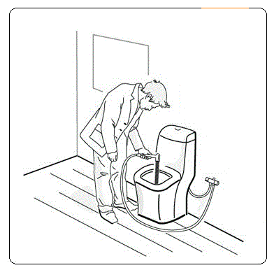 Push Type Spray Hose For Toilet 110 Gram Light Weight Long Service Span