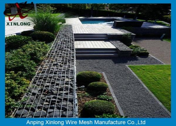 4mm 5mm 6mm Gabion Wire Mesh Garden Gabion Baskets Low Carbon Iron Wire Material