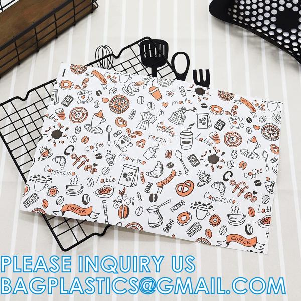 Unbleached Deli Wax Paper Sheets For Food, Basket Liners Food Picnic Paper Sheets Greaseproof Deli Wrapping