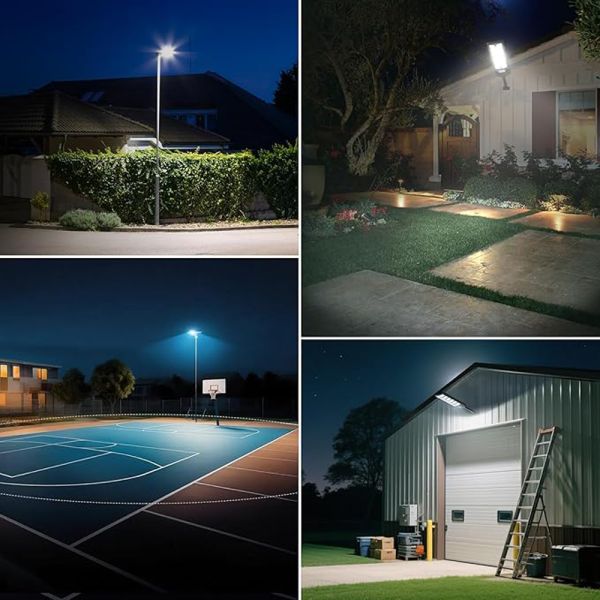 200W High-Brightness Solar Security Light with 576pcs LED Beads and IP65 Waterproof for Outdoor Use
