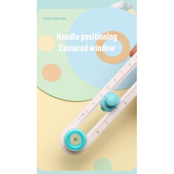 Manuel à compas rotatif couteau fillet coupeur de papier ronde couteau utilitaire outil de coupe pour bricolage