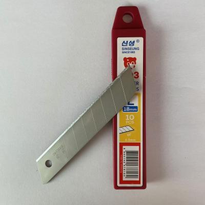 0.5mm Silver Cutter Blades 18mm Carbon Steel 60° Angle 8 Segments