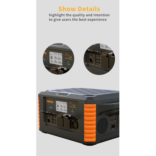 Портативное солнечное накопление энергии электростанции 1500W 2000W генератора LiFePO4
