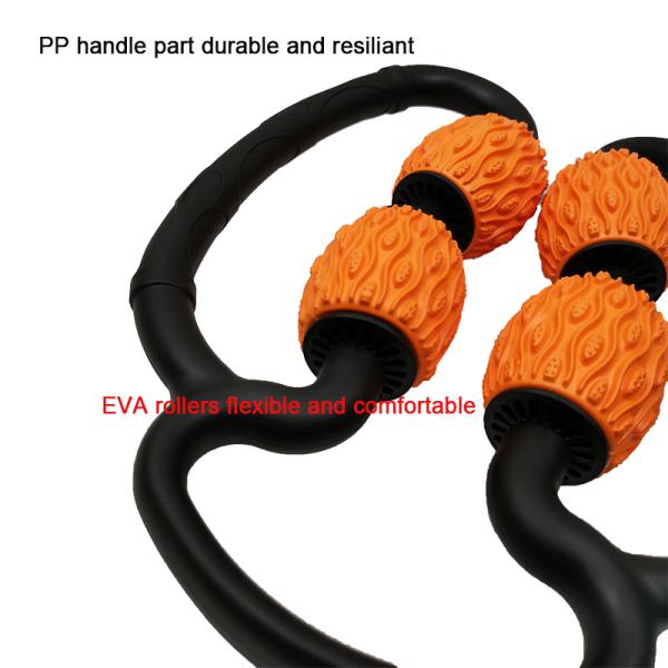 23CM Multifunctional Massage Roller Sticks EVA PP With Balls TPR