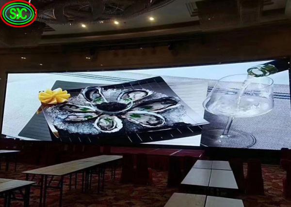 Ultra-fina de palco LED tela P4.81 Igreja vídeo painel de parede de exibição casamento