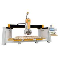 Máquina de corte de piedra CNC de 5 ejes de trabajo pesado 22KW para fabricación de superficies de escritorio y baño
