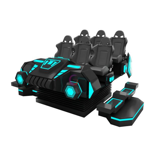 Theme Park VR Roller Coaster Machine 9D VR Cinema 6 Seats Chair 220V