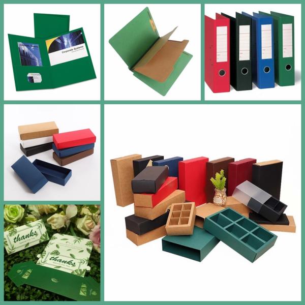 Parte superior envernizada verde Grey Back Paper Board do cartão 1.2mm das pastas de arquivos dobradores envernizados verdes de Grey Back Paperboard For File da parte superior de 1.2mm