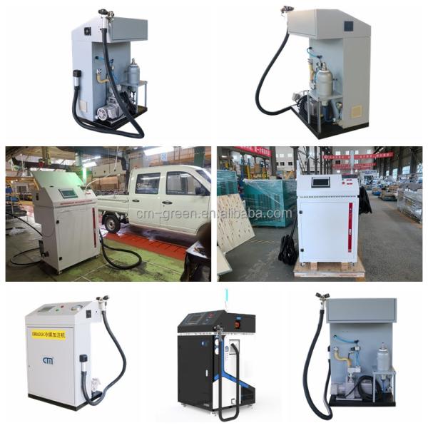 R410a Equipamento de enchimento de refrigerante totalmente automático Ar condicionado Máquina de carregamento AC Estação de carregamento R407C