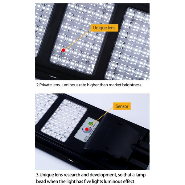 Waterproof IP66 High Bright 100W 200W 300W Outdoor Automatic Sensor Solar Street Light