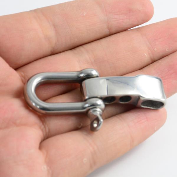 Adjustable Stainless Steel Screw Pin D Shackle Paracord Bracelet for Secure Fastening