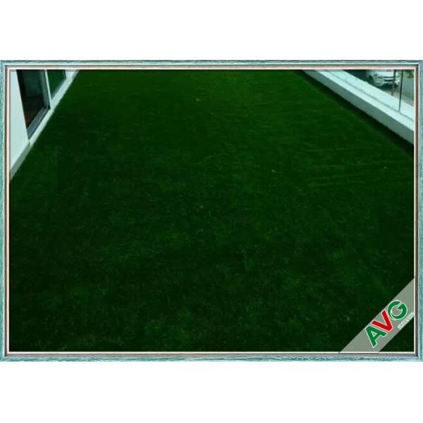 PE Yarn Commercial Outdoor Artificial Grass Non - infill Need For Outdoor Landscape