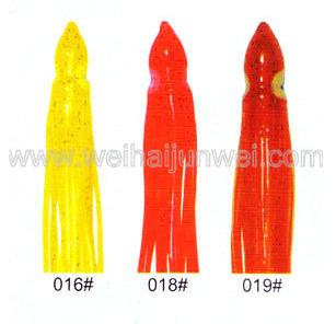 Soft squid skirt fishing lure color: 01#~15# size:3~15