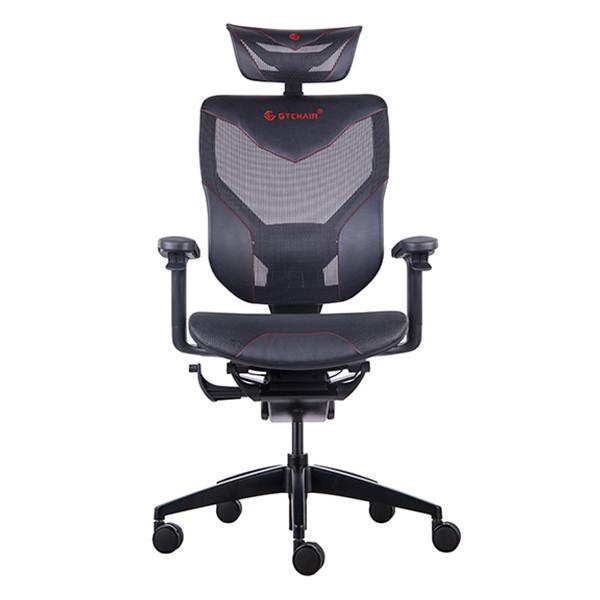 Korean Wintex Mesh 65mm Black PU Swivel Gaming Chair Wire Control Mechanism