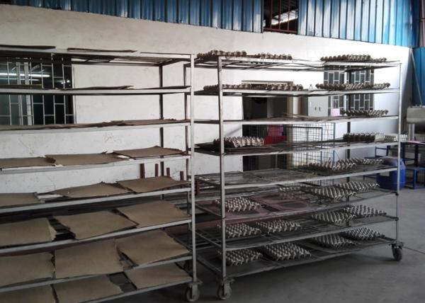600pcs / H Pulp Moulding Machine Fruit Tray / Medical Tray Use