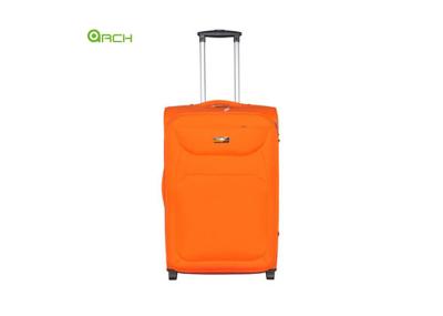 600D Polyester Suitcase Soft Sided Luggage with One Front Pocket and Skate Wheels