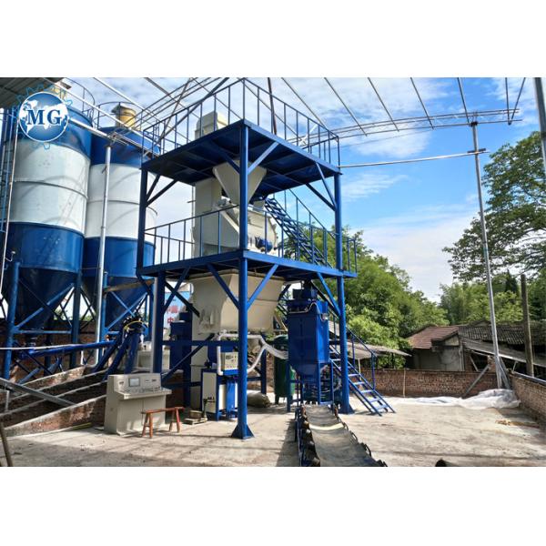 10-20T per hour automatic dry mortar plant For cement sand mixing and packaging