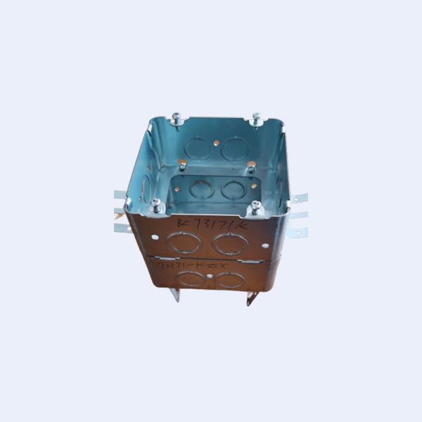 Steel Circular Electrical Box 1/2 3/4 Inch Knockouts Pre Galvanized