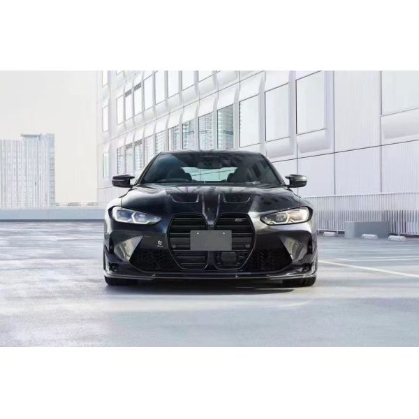 For BMW G82 M4 Dry Carbon Fiber Body Kit G82 M4 3D Style Carbon Fiber Front Lip Side Skirt Diffuser Spoiler
