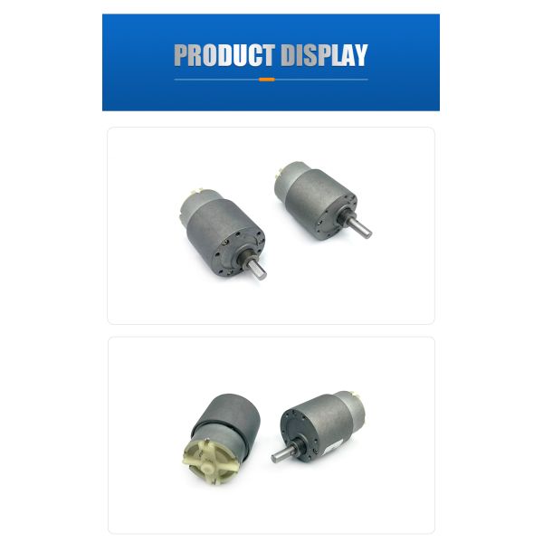 China Wholesale Micro DC Motor FT-37RGM500 5V 6V 12V 4-700rpm Spur Gear Motor for Intelligent Pet Equipment Machine
