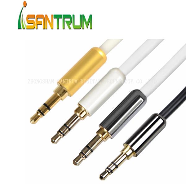 High Quality Metal Shell 3.5mm Audio Cable for Car Audio