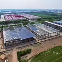 Fabricación de diseño industrial en estructura de acero para cobertizo y almacén