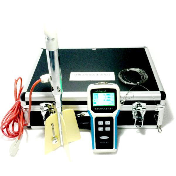 Level Flow Velocity Electromagnetic Portable Water Flow Meter River Current