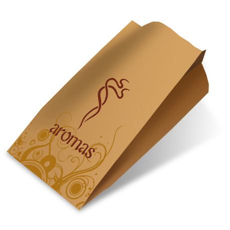 Food packaging bag paper bag with logo print stand up pouch kraft