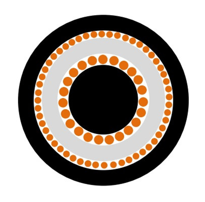 UV Resistant PVC Vfd Drive Cable , Coaxial Lightning Protection Cable