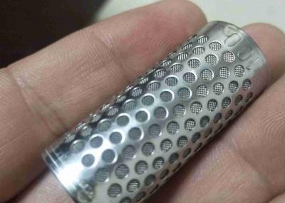 Stainless Steel Polishing Wire Mesh Filters Woven With Perforated Support