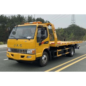 3ton 5ton 4X2 JAC Road Rescue Flatbed Tow Recovery Car Carrier Truck Wrecker Towing Truck for Towing Broken Cars or Equipments