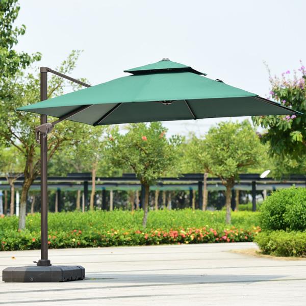 Outdoor Garden Restaurant Windproof Cantilever Picnic Aluminum Alloy Patio Umbrella for Leisure