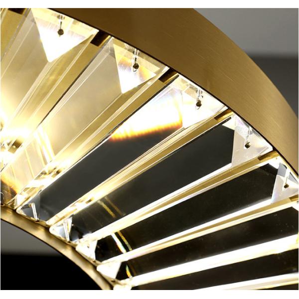 Почищенная щеткой люстра 110V кольца СИД латунного кольца Dimmable 3 современная к 240V