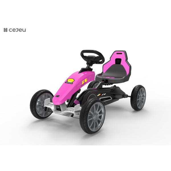12V Battery Kids Go Karts Stroller for Toddlers Two-Seat Off-Road Car Toy