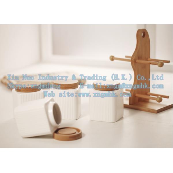 Ladders cruet, bamboo spice jar care of a family of four, wooden bamboo pepper shakers