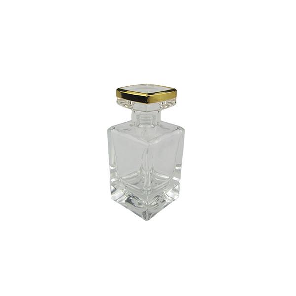 Empty Perfume 50ml Glass Bottle Silver WIth  Spayer Customize Caps
