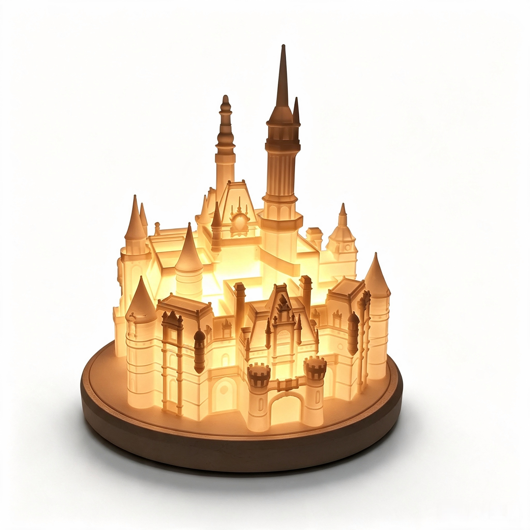 Disney Castle 3D Printed Lighting Fixtures OEM Night Light Table Lamp Ornament Gift